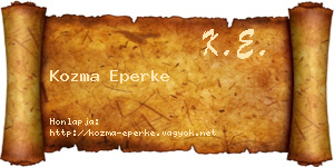 Kozma Eperke névjegykártya